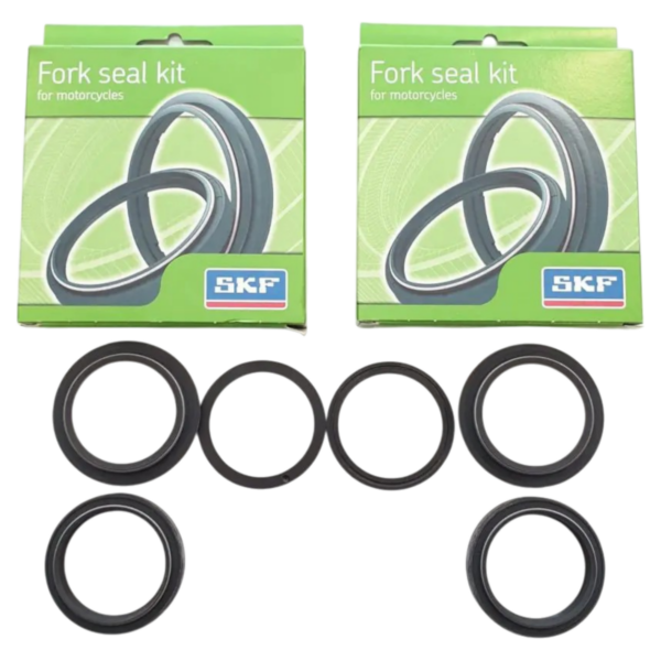 Pair Of Oil Seals And Dust Seals Skf Black High Smoothness Sachs Forks