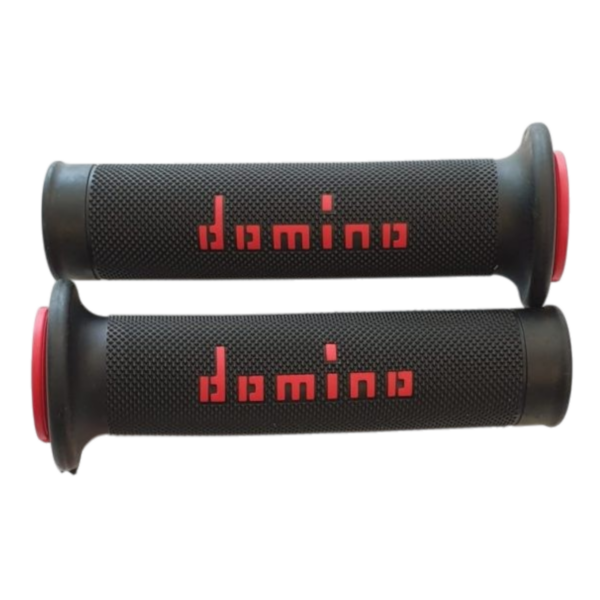 Pair Of Domino Black/Red Hand Grip