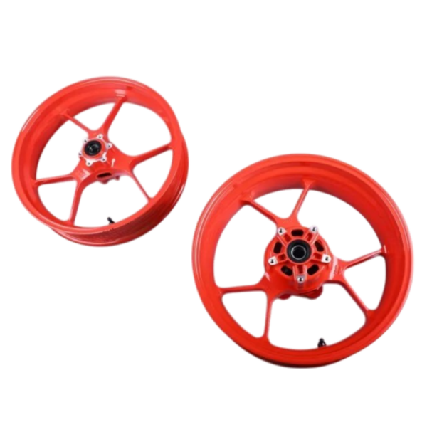 Pair Of Original Tuono 1100 Factory Red Rims