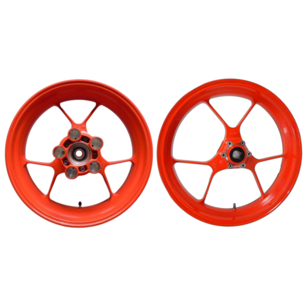 Pair Of Original Tuono 1100 Factory Red Rims