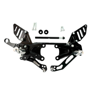 PEDANE ARRETRATE REARSETS FLYHAMMER RSV4 TUONO V4 17-24 ANODIZZATE NERE BLACK