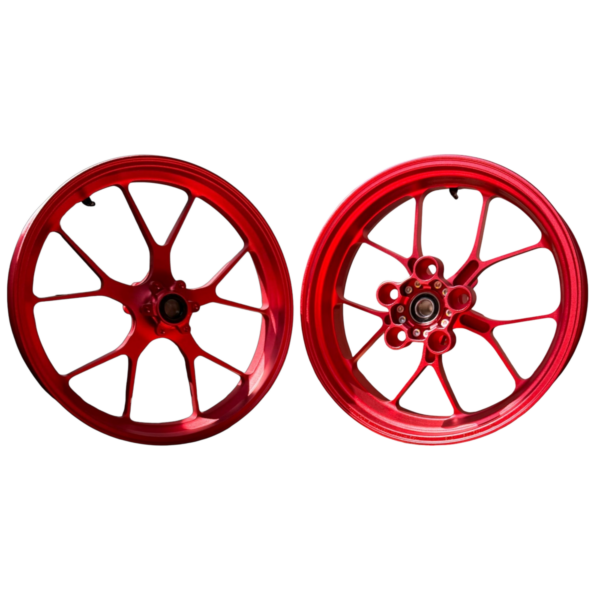 Forged Wheels Set Red Oem Aprilia Rsv4