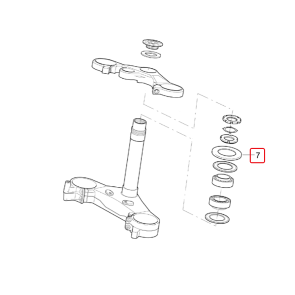 Upper Steering Bearing Dust Cap Ap8123644