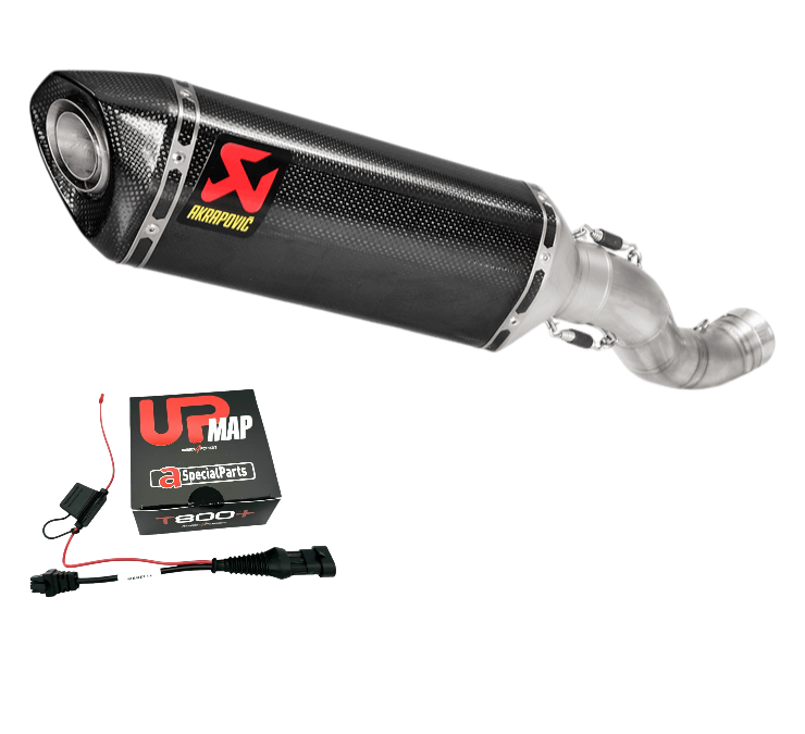 TERMINALE SLIP-ON AKRAPOVIC S-A10SO9-RC RSV4 TUONO V4 2017-2020 CON UPMAP MARELLI