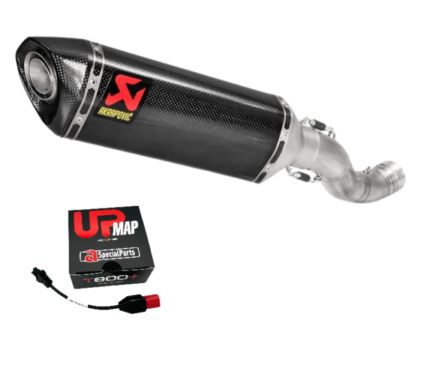 TERMINALE SLIP-ON AKRAPOVIC RSV4 TUONO V4 2021-2023 S-A10SO13-RC CON UPMAP EURO 5