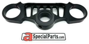 PIASTRA SUPERIORE DI STERZO RACING NERA UPPER STEERING PLATE BLACK RS660