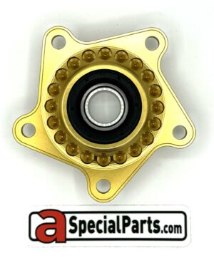 PORTACORNA IN ERGAL SPROCKET CARRIER DILONE ORO GOLD APRILIA V2 V4 DORSODURO CAPONORD