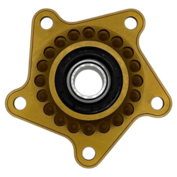 Rear Sprocket Holder -Gold- By Dilone For Aprilia V2 V4 Dorsoduro And Caponord 1200