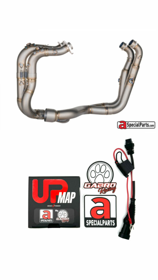 COLLETTORI HEADERS TITANIO SPARK PER RSV4 E TUONO V4 2017-2020 UPMAP MARELLI