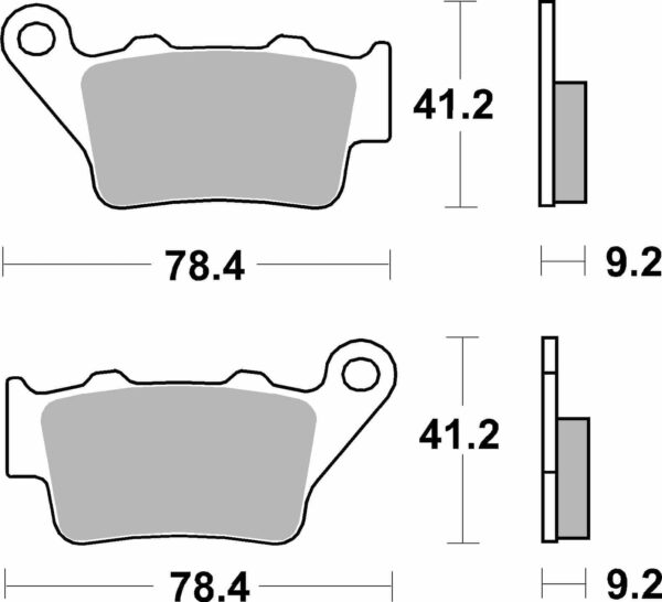 PASTIGLIE BREMBO 07BB02SX BREMBO PADS