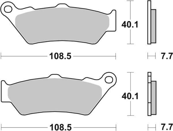 PASTIGLIE BREMBO 07BB03LA BREMBO PADS