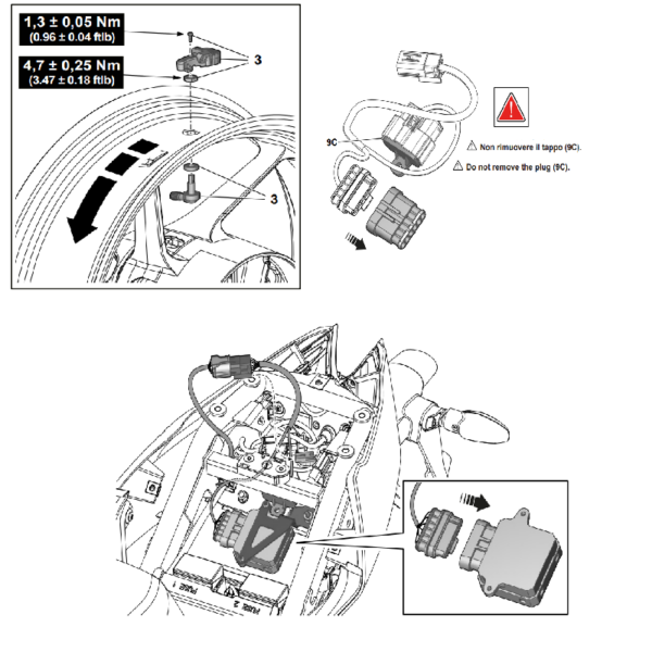 Sistema di controllo pressione pneumatici RS457 - 2S002202