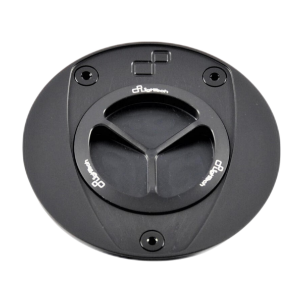 LighTech TFN214NER - Black Fuel Tank Cap with Screw Closure