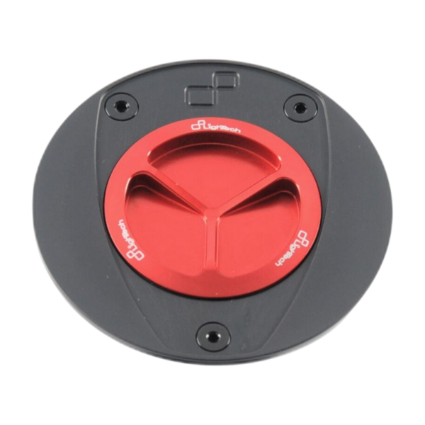 LighTech TFN214ROS - Red Fuel Tank Cap with Screw Closure