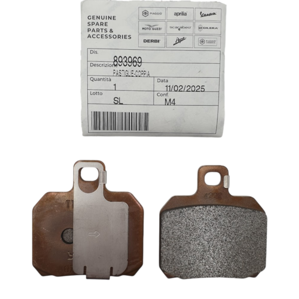 Genuine Rear Brake Pads Aprilia part no. 893969