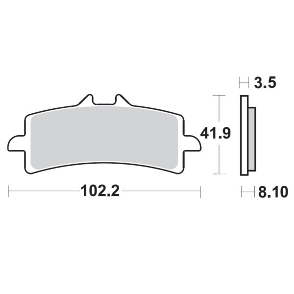 Braking 930CM55 front Brake Pads for Aprilia RSV4 and Tuono V4